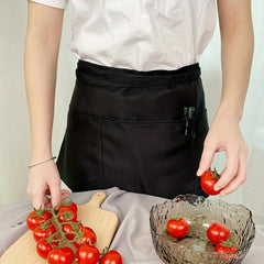 Stain Resistant Polyester Server Apron with Pockets for Chefs Cooks Bakers