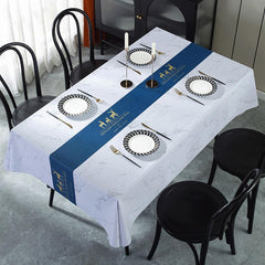 Deluxe Sense Light Vinyl Table Cloth Waterproof PVC Table Cover
