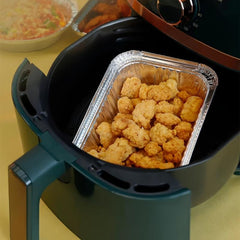 50pcs Aluminum Bread Pans Disposable Baking Foil Box Non Stick Waterproof Paper
