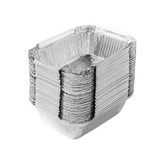 50pcs Aluminum Bread Pans Disposable Baking Foil Box Non Stick Waterproof Paper