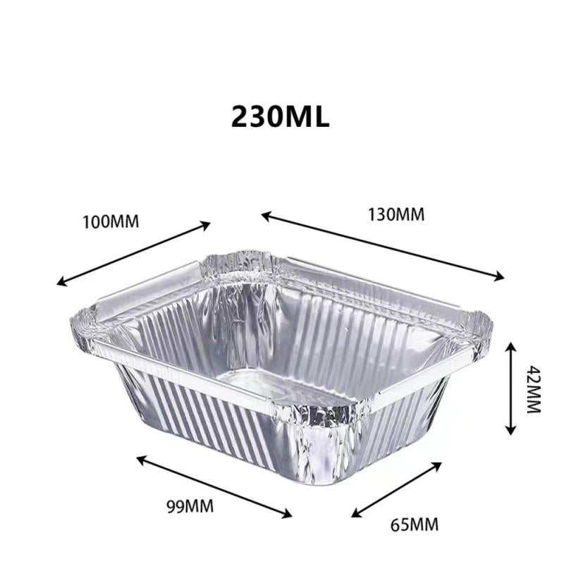 50pcs Aluminum Bread Pans Disposable Baking Foil Box Non Stick Waterproof Paper