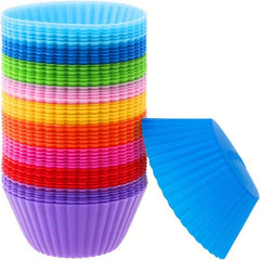Silicone Cupcake Baking Cups Nonstick Muffin Liners Set