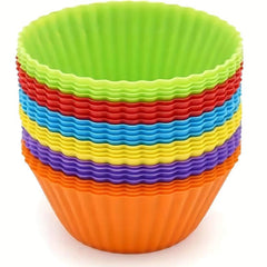 Silicone Cupcake Baking Cups Nonstick Muffin Liners Set