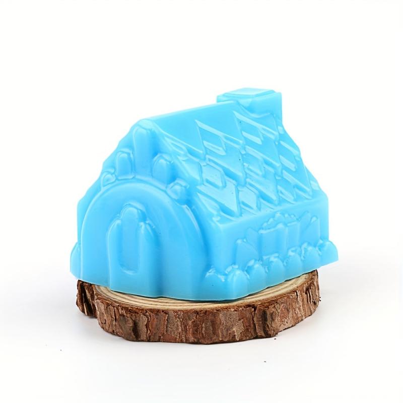 Christmas Silicone Cake Molds 6 Cavity Gingerbread House Baking Round