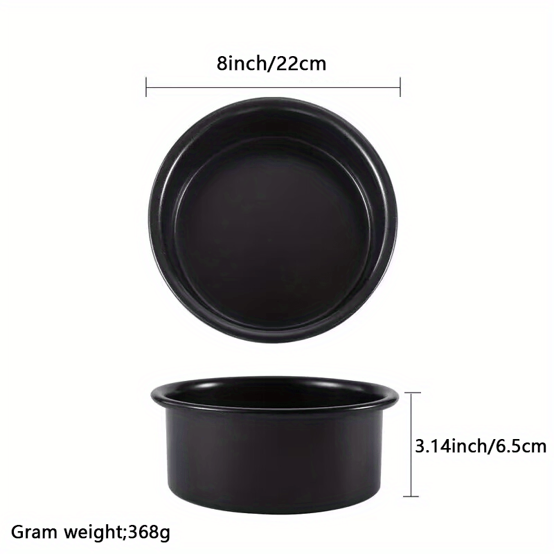 1pc Round Cake Pan 4'' 6'' 8'' Carbon Steel High Temperature Resistant