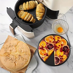 1pc Round Cake Pan 4'' 6'' 8'' Carbon Steel High Temperature Resistant