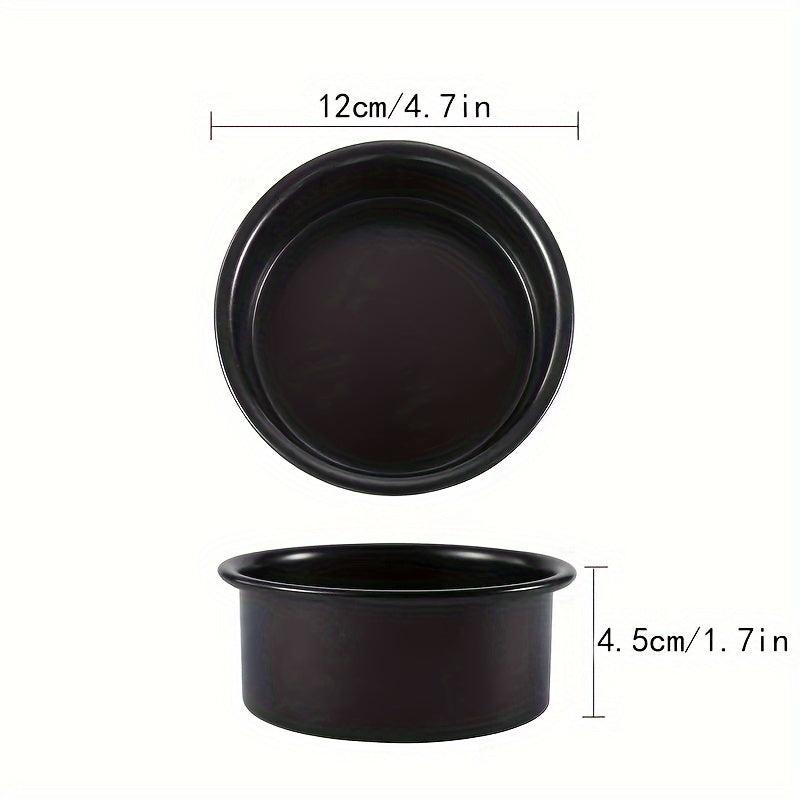1pc Round Cake Pan 4'' 6'' 8'' Carbon Steel High Temperature Resistant
