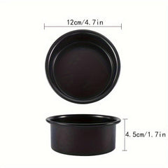 1pc Round Cake Pan 4'' 6'' 8'' Carbon Steel High Temperature Resistant