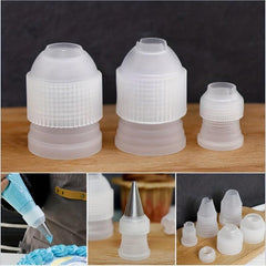3pcs Pipping Bag Couplers Set for Perfect Pastry Baking