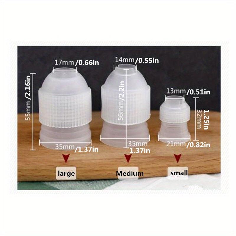 3pcs Pipping Bag Couplers Set for Perfect Pastry Baking