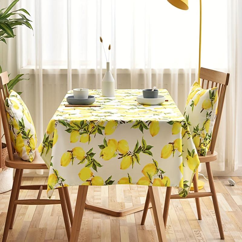 Nordic Style Floral Pattern Tablecloth
