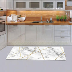 Golden Marble Carpet Rug Soft and Stylish Floor Mat for Kitchen and Living Room