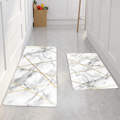 Golden Marble Carpet Rug Soft and Stylish Floor Mat for Kitchen and Living Room
