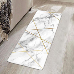 Golden Marble Carpet Rug Soft and Stylish Floor Mat for Kitchen and Living Room