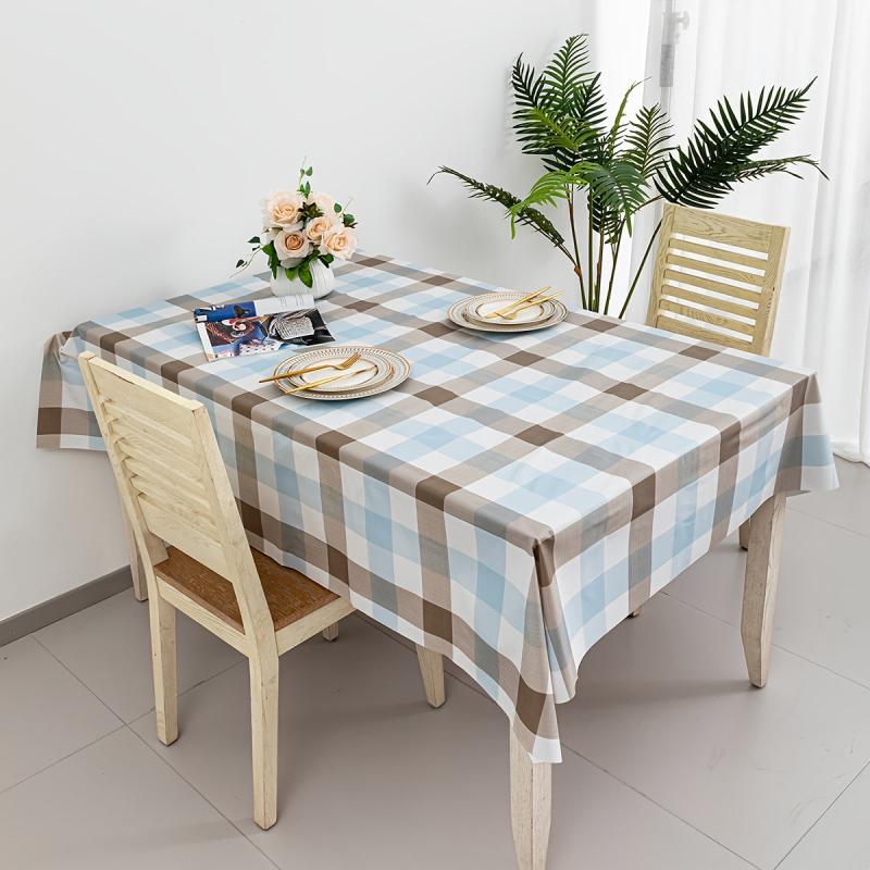 Waterproof and Washable Tablecloth PVC Printed Table Cloth for Dining Table