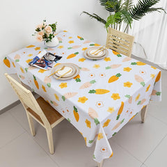 Waterproof and Washable Tablecloth PVC Printed Table Cloth for Dining Table
