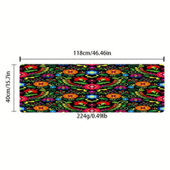 Non-slip Floral Waterproof Area Rug Machine Washable Absorbent Floor Rug