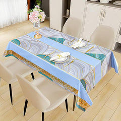 Modern PVC Tablecloth Waterproof Scald Resistant Washable Table Cover