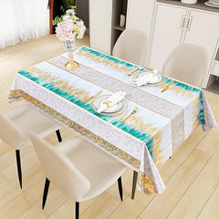 Modern PVC Tablecloth Waterproof Scald Resistant Washable Table Cover