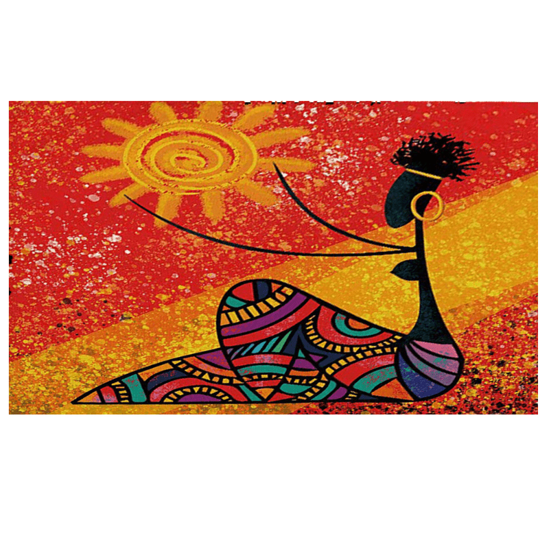 4pcs Exotic Pattern Placemats Non Slip Heat Resistant Washable Dining Table Mats