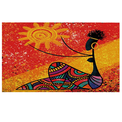4pcs Exotic Pattern Placemats Non Slip Heat Resistant Washable Dining Table Mats