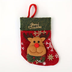 Christmas Cutlery Cover Cloth Hat Shape Tableware Storage Christmas Decor