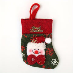 Christmas Cutlery Cover Cloth Hat Shape Tableware Storage Christmas Decor