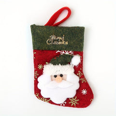 Christmas Cutlery Cover Cloth Hat Shape Tableware Storage Christmas Decor