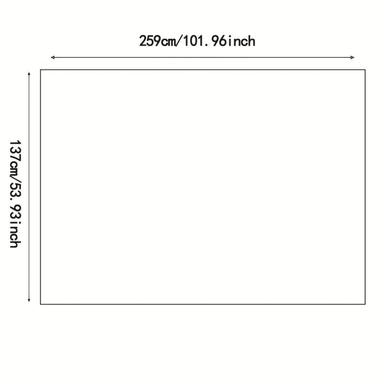 Square Tablecloth Desk Blotter Mat Clear Plastic Table Protector