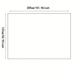 Square Tablecloth Desk Blotter Mat Clear Plastic Table Protector