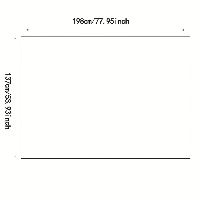Square Tablecloth Desk Blotter Mat Clear Plastic Table Protector