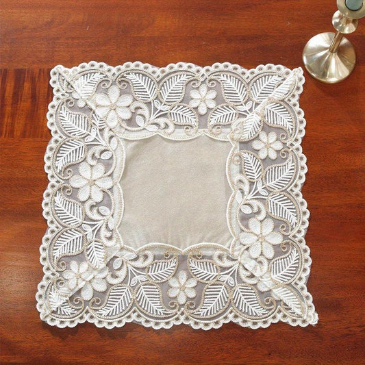 Polyester Table Runner Solid Color Holiday Decoration Fabric Home Decor