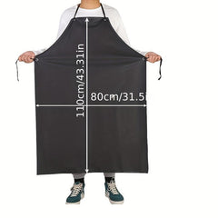 2pcs PVC Apron Kitchen Sleeve Waterproof Soft Leather Adult Food Labor Protectio