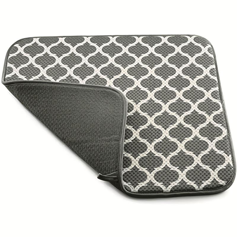 Microfiber Dish Drying Mat - Absorbent 18in X 16in