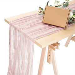 Polyester Crinkle Table Runner for Wedding Decor