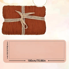 Polyester Crinkle Table Runner for Wedding Decor