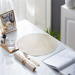 Waterproof Round Yarn Placemat Heat Insulation Pad