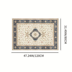 Boho Area Rug Distressed Persian Washable Non Slip Low Pile