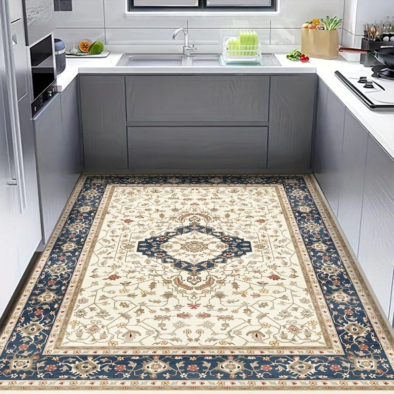 Boho Area Rug Distressed Persian Washable Non Slip Low Pile