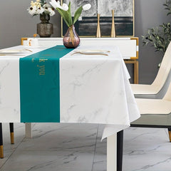 Polyester Tablecloth Mint Green Deer Pattern Table Cover