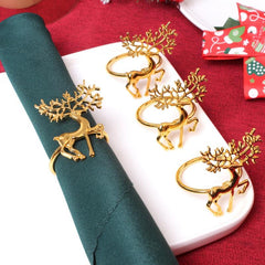 Christmas Napkin Ring Buckle Cloth Ring Holiday Accessory