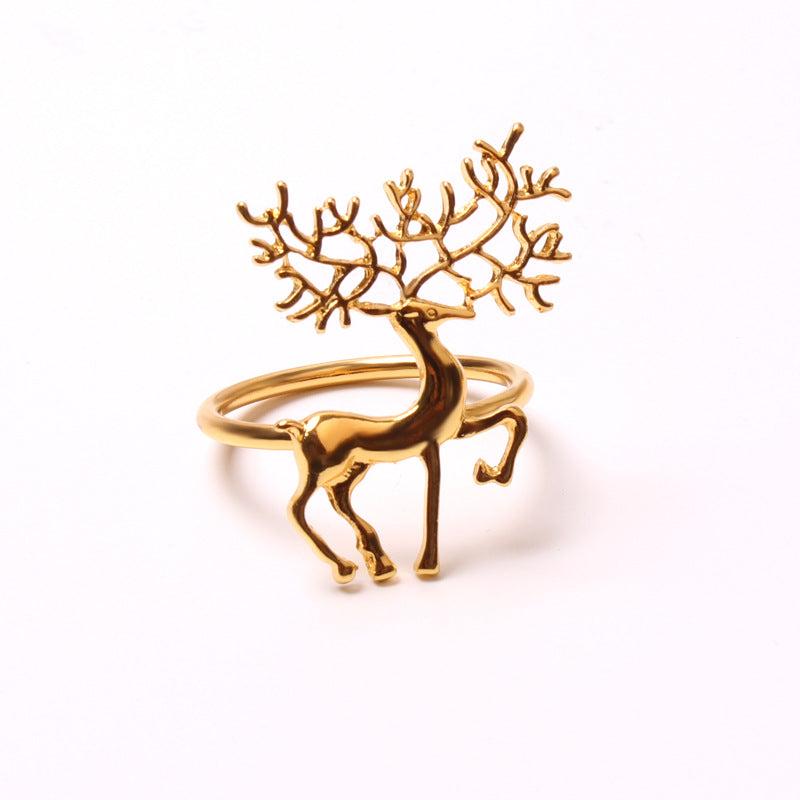 Christmas Napkin Ring Buckle Cloth Ring Holiday Accessory