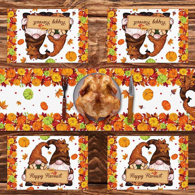 Fall Series Table Runner placemats Thanksgiving Theme Linen