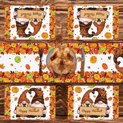 Fall Series Table Runner placemats Thanksgiving Theme Linen