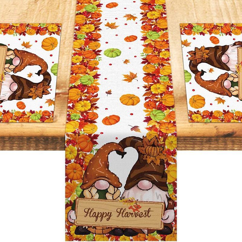 Fall Series Table Runner placemats Thanksgiving Theme Linen