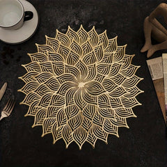 4pcs European Style Heat Insulation Placemat and Coaster Set