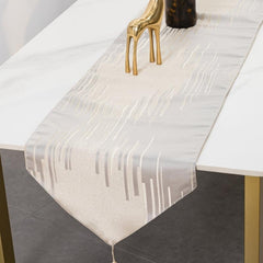 Polyester Table Runner American Tassel Jacquard Decoration Table Cloth