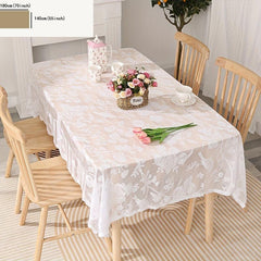 Lace Flower And Bird Tablecloth Rectangular Table Decoration Weeding Birthday