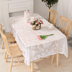 Lace Flower And Bird Tablecloth Rectangular Table Decoration Weeding Birthday