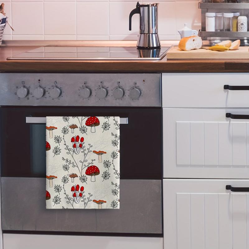 2pcs Cat Pattern Hand Towels Microfiber Dish Cloths